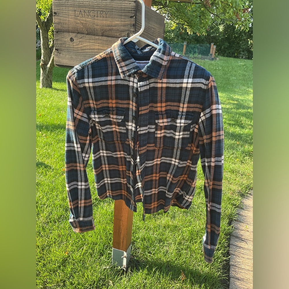 Ricky Singh Denim and Flower Button Down Shirt